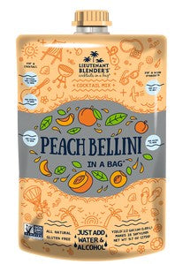 Peach Bellini in a bag